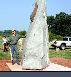 Artist during Installation