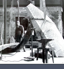 During construction at Van Alstines Wells, NY studio